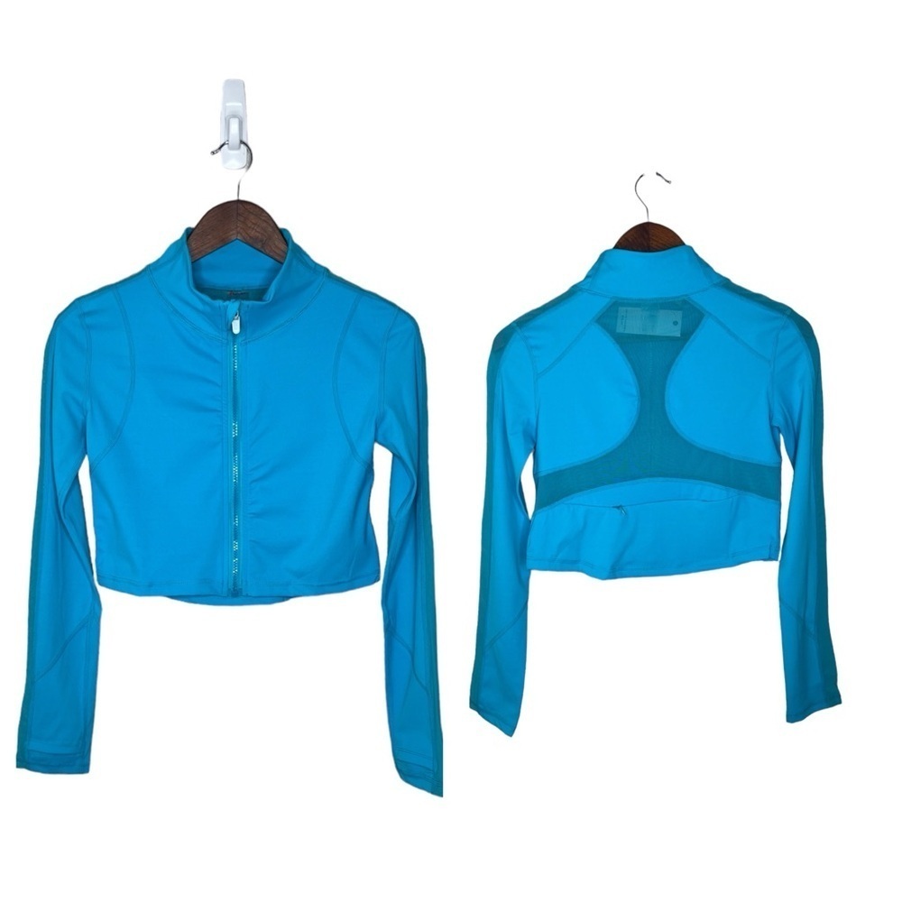 LA Society Cropped Full Zip Activewear Jacket